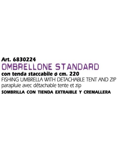 OMBRELLONE CON TENDA STACCABILE