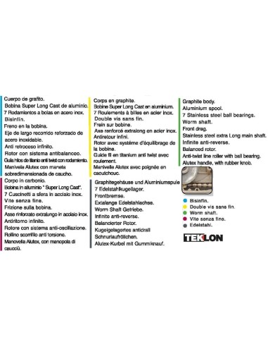 CARRETE TEKLON SURF TEAM 