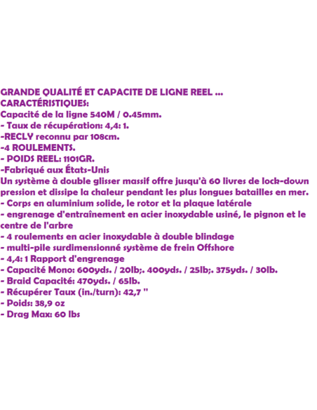 FIN-NOR CARRETO OFFSHORE SPINNING 