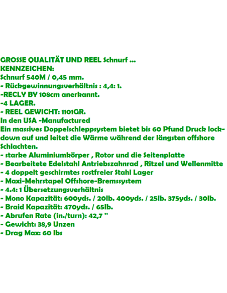 FIN-NOR CARRET OFFSHORE SPINNING 