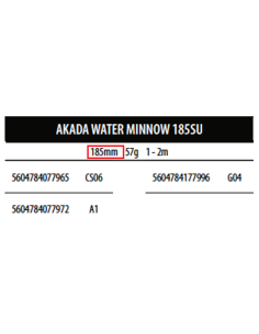 VEGA LURE SEÑUELO WATER MINNOW  18,5 CM. 2