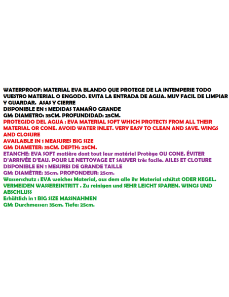 SENSAS BALDE capa impermeável 35 CM