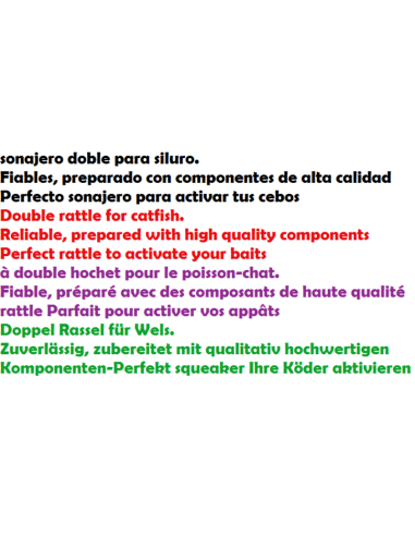 PEZON & MICHEL TITAN XXL-RATTLE DOUBLE SCHWARZ