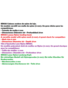 SENSAS KESCHER LUXE NYLON 0,6 - D.50 2