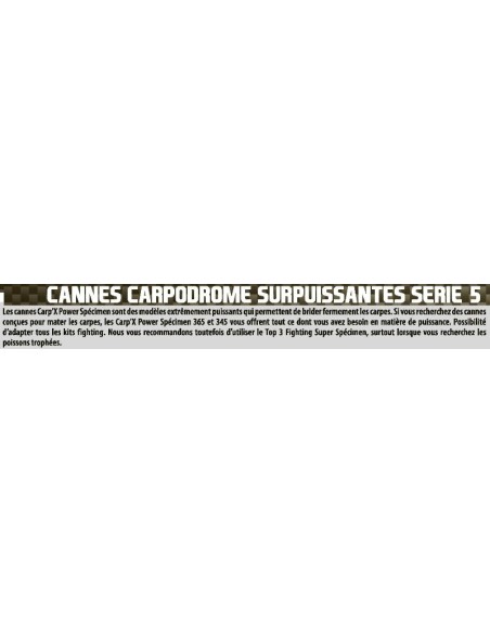 SENSAS CANNE ROUBAISIENNE CARP'X POWER SPECIMEN 365 