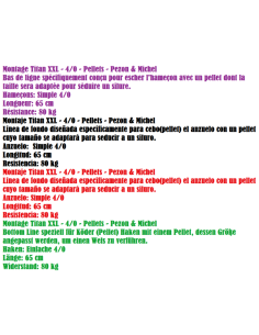 PEZON&MICHEL MONTAGE TITAN XXL PELLETS 4/0 2