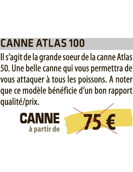 CANNE COUP A EMMANCHEMENT SENSAS ATLAS 100 , 9M.