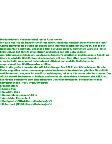 SENSAS CANYA enchufable ATLAS 100, 9M.