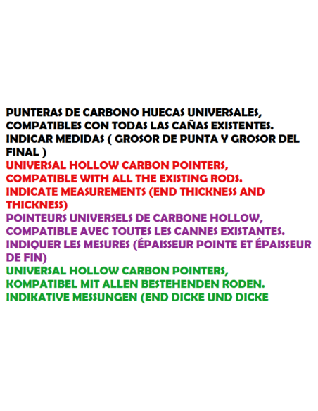 UNIVERSAL RUTENSPITZE CARBON SENSAS 
