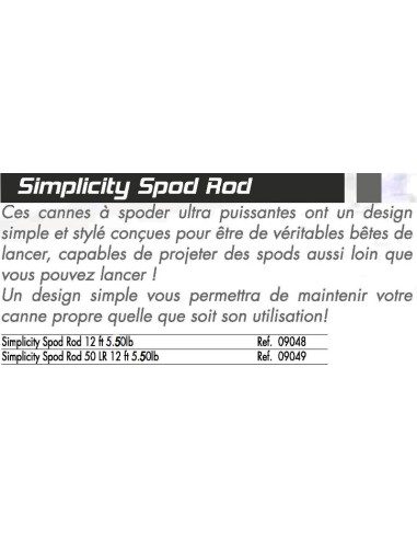 STARBAITS CAÑA CARPA SIMPLICITY SPOD