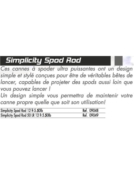 STARBAITS CAÑA CARPA SIMPLICITY SPOD