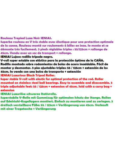 SENSAS RODILLO TRIPODE LUXE NEGRE V