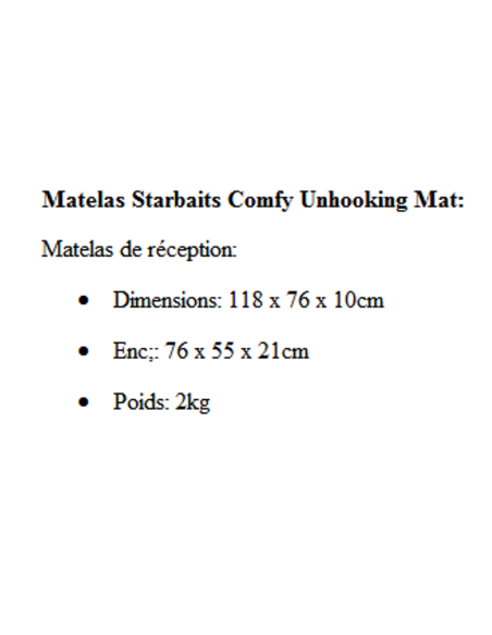 STARBAITS COMFY UNHOOKING MAT KARPEN
