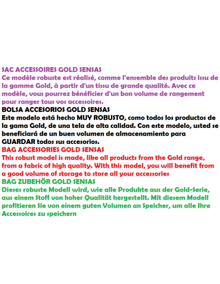 SENSAS borsa d'accessoris GOLD 70X30X30 CM