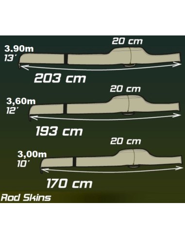 STARBAITS ROD SKINS 13FT, 3.90M