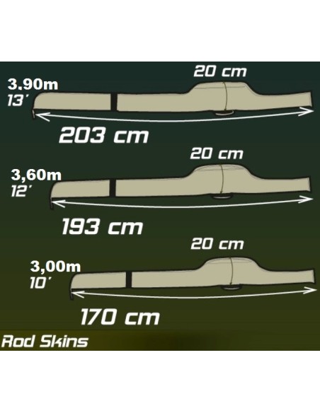 STARBAITS ROD SKINS 13FT, 3.90M