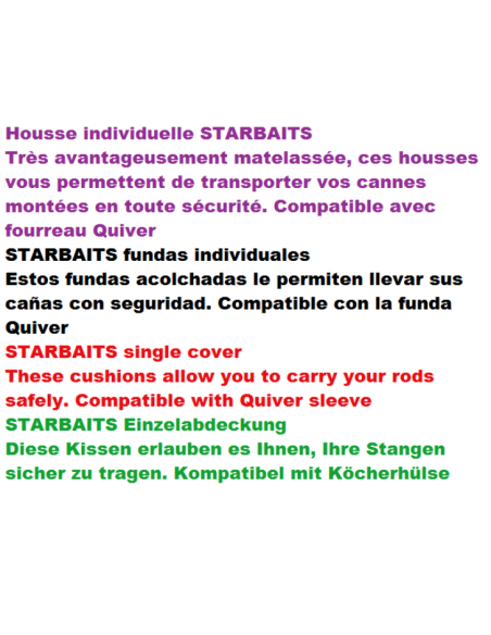 STARBAITS ROD SKINS 13FT, 3.90M