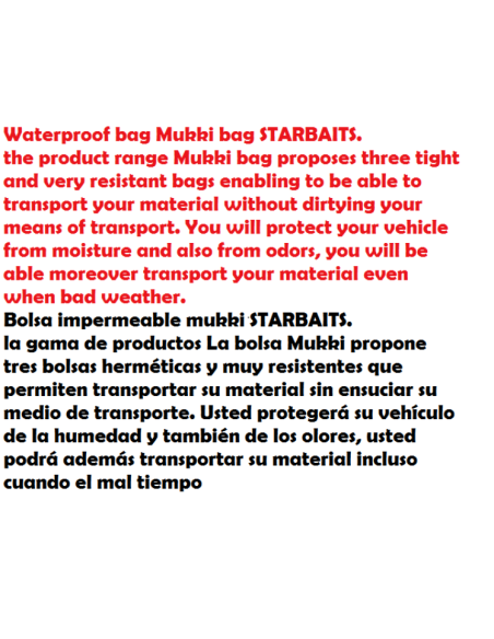 STARBAITS MUKKI, SAC HERMETIQUE