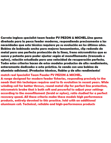 PEZON & MICHEL MOULINET SPECIALIST MATCH TEAM FEEDER FV 400