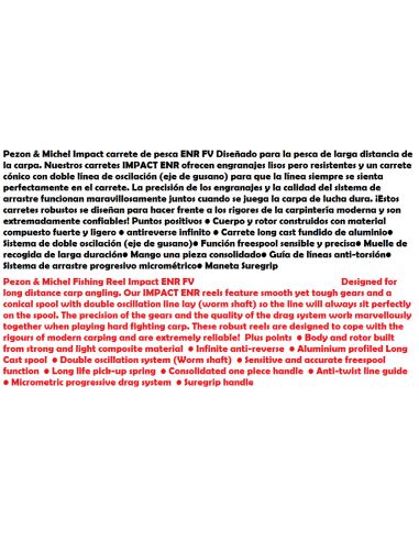 PEZON &MICHEL CARRETE IMPACT ENR FV