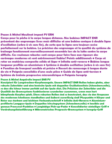 PEZON &MICHEL MOULINET IMPACT ENR FV