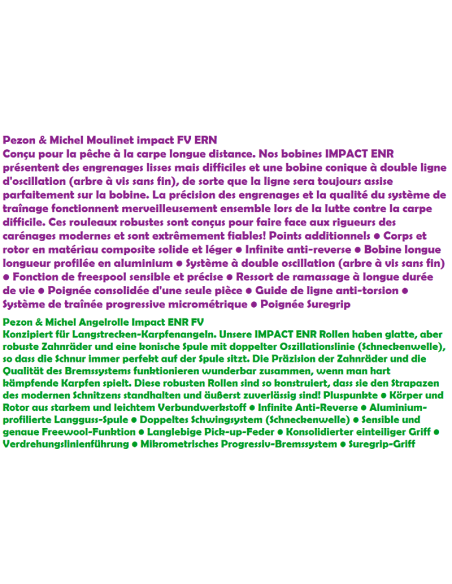 PEZON &MICHEL CARRETE IMPACT ENR FV