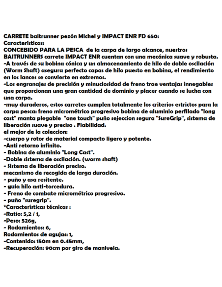 PEZON & MICHEL CARRETO IMPACT ENR FD 650