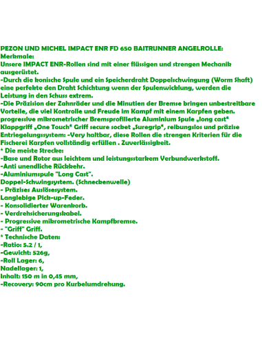 PEZON & MICHEL CARRETE IMPACT ENR FD 650