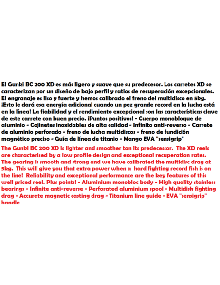 PEZON & MICHEL GUNKI REEL BC 200 XD