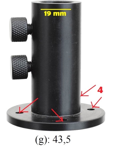 STARBAITS SOLIDZ STAGE APOIO MAT PRETO 19MM