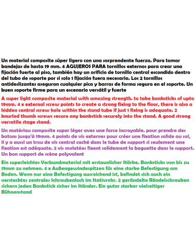 STARBAITS SOLIDZ STAGE APOIO MAT PRETO 19MM