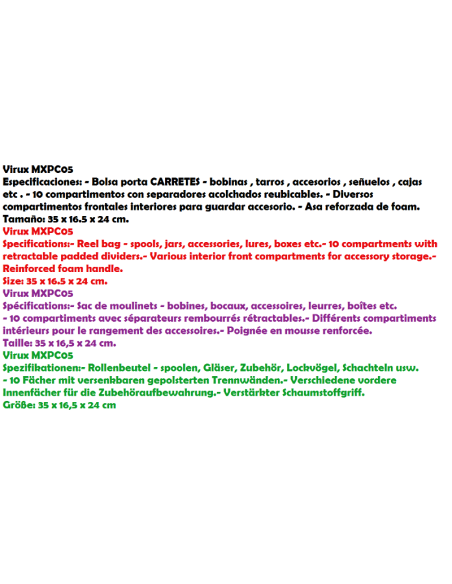 VIRUX BAG REELS AND SPOOLS