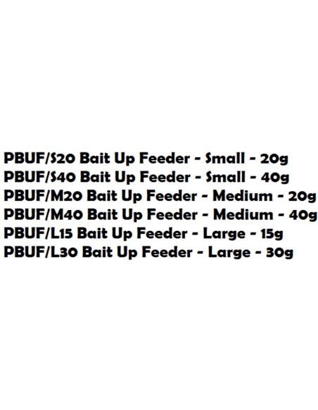 PRESTON BAIT UP FEEDER