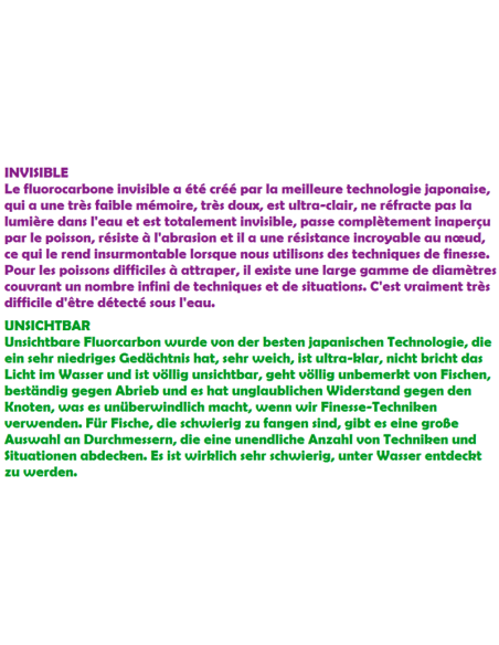 NOMURA FLUOCARBON INVISIBLE ULTRACLEAR 150 M.