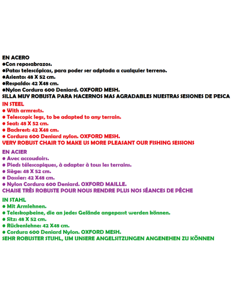 CADIRA DE PESCA VORTEKS C-06