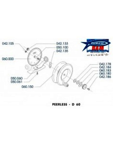 CARRETE CEBO PEERLESS 413 D-60