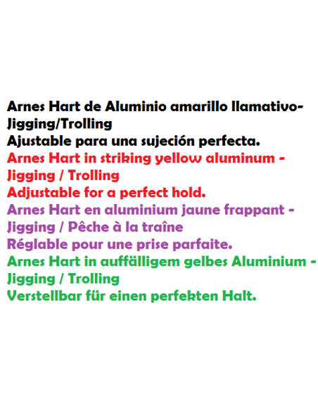 Kampfgürtel - Arnes Hart in gelbes Aluminium - Jigging / Trolling