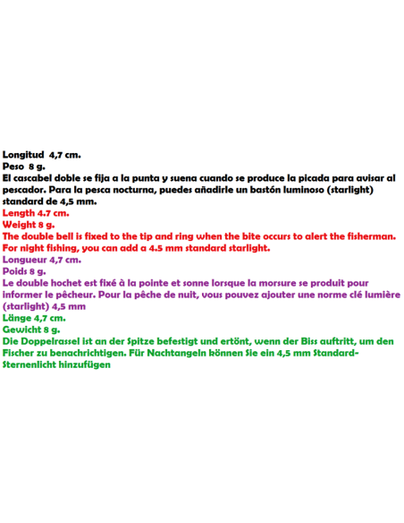 EVIA DOUBLE BELL PLASTIC CLAMP