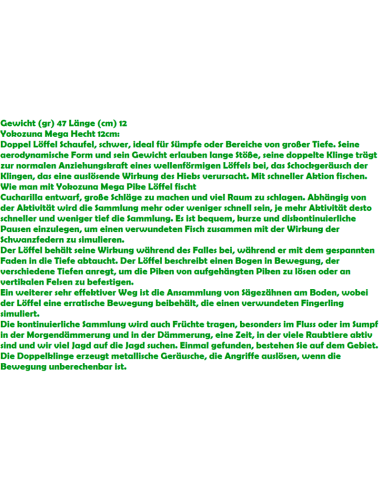 YOKOZUNA LÖFFEL MEGA PIKE 47 GR.
