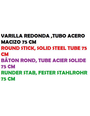 SUPPORTO CANNA IN ACCIAIO PER ROCCIA 75 CM