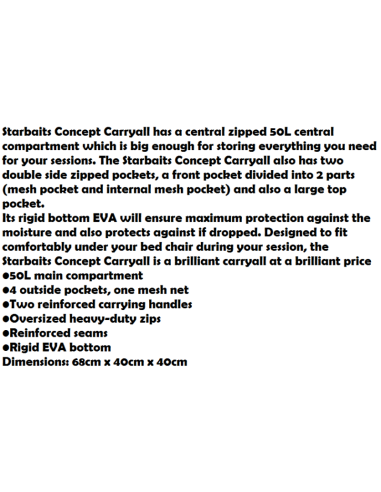 STARBAITS TASCHE CONCEPT CARRY ALL 