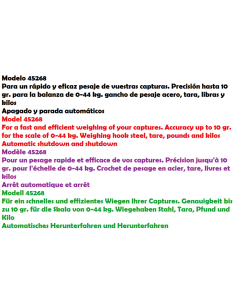 Sensas Digitalwaage 44kg. / 10 gr. 2