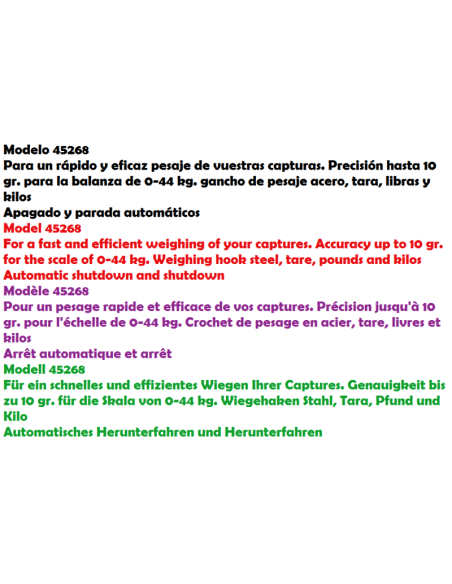 sensas digital scale 44 kg. / 10 gr.