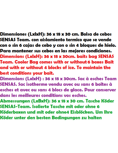 SENSAS SAC A ESCHES ISOTHERME TEAM