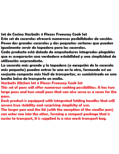 STARBAITS SET COTTURA FREEWAY + BOLLITORE