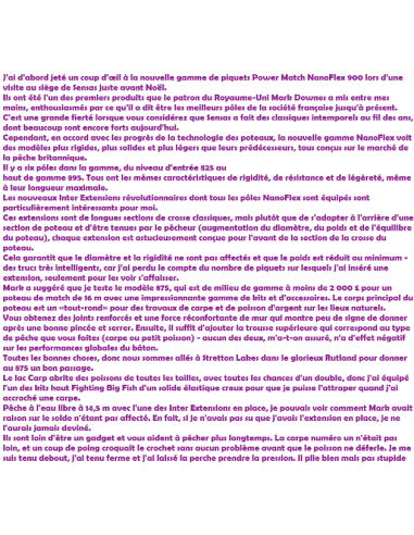 SENSAS CAÑA ENCHUFABLE UK POWER MATCH NANOFLEX 875