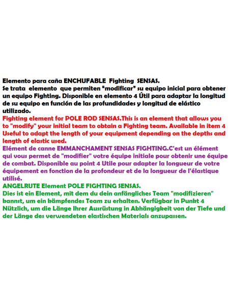 SENSAS FIGHTING ELEMENT Nº  4