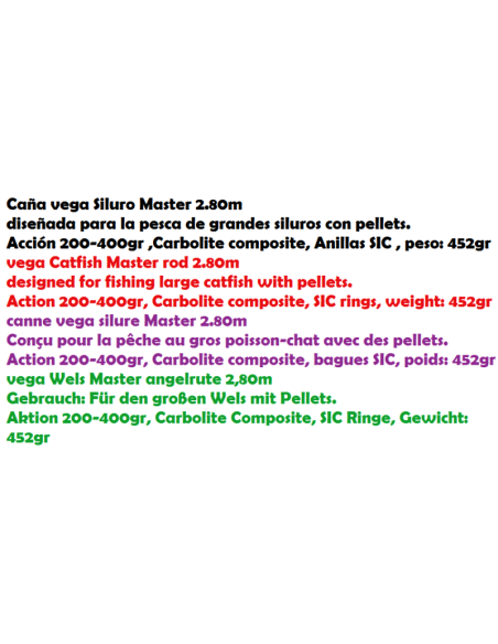 VEGA CANYA SILURO MATER 2.80 M.