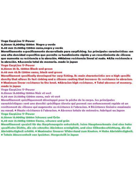 VEGA FIL CARPLINE V-POWER