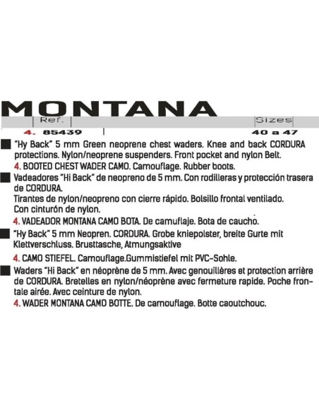 GRAUVELL WADER CAMO MONTANA Stiefel